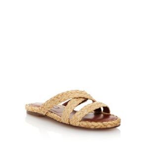 CHARLES DAVID Womens Natural Beige Sands Open Toe Slip On Slide Sandals 11 M